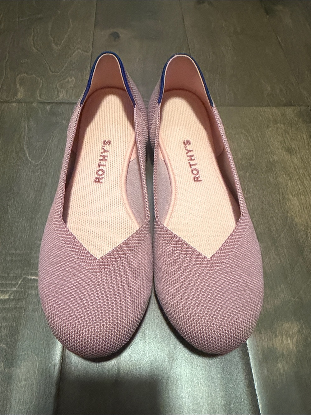 Rothy's Mauve Knit Slip-On Flats